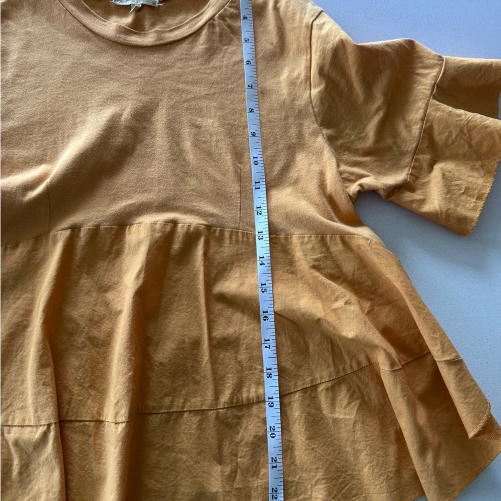 Love Notes Ruffle Sleeve Top - Tan - Picture 3 of 6